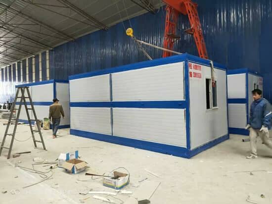 折叠集装箱活动房侧面图