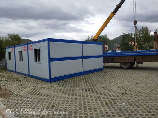 折叠箱房侧面图