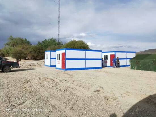 折叠箱房6米侧面图