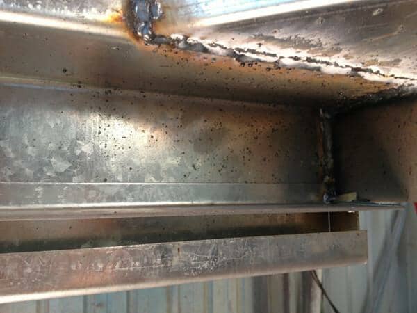 框架内部顶面焊接设计图