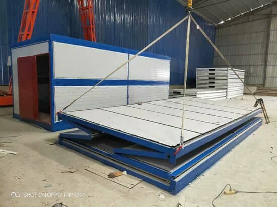 压缩折叠的集装箱活动房图