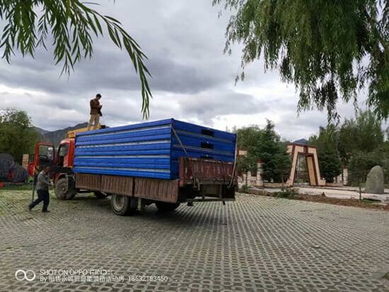 6米的货车一车装4个折叠箱房图