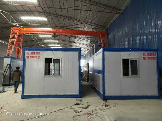 折叠箱房背面图