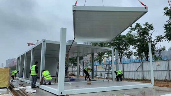 箱房吊装顶部安装图