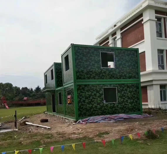 20尺迷彩色拼装集装箱活动房