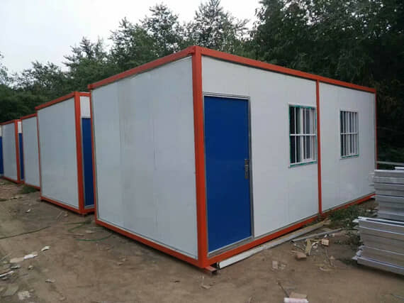 6米面开门的住人集装箱活动房图