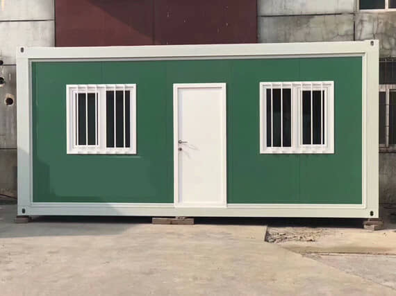 20尺邮电绿色打包式集装箱活动房