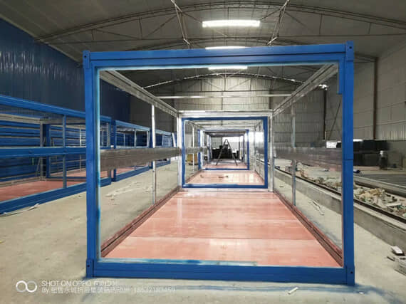 折叠集装箱活动房框架图