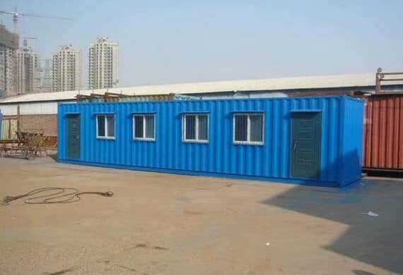 蓝色焊接式集装箱活动房图