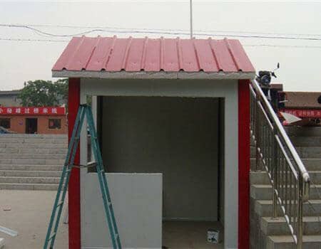 白墙红顶5平方米彩钢活动房图