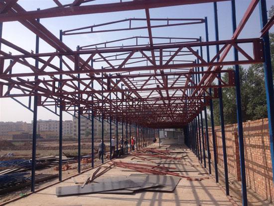 2手K式活动房钢骨架图