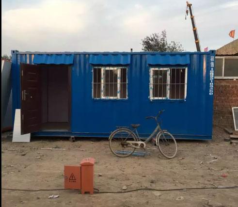 焊接式钢板集装箱活动房图
