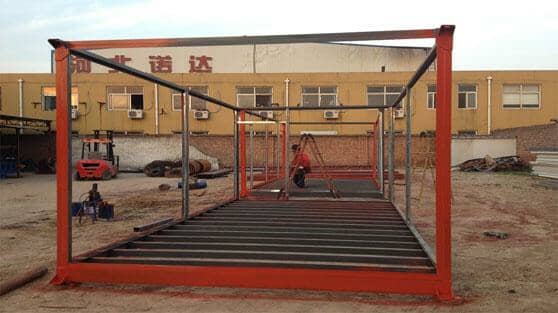 住人集装箱活动房框架图