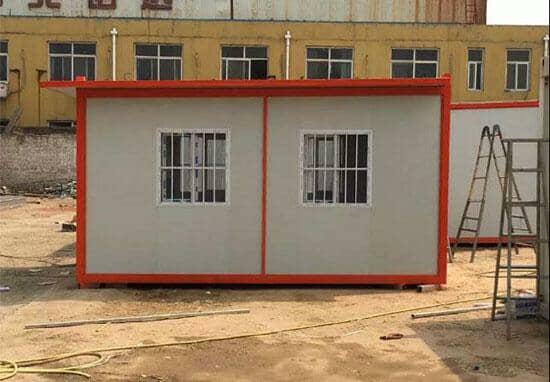 带预判挑檐式集装箱活动房图