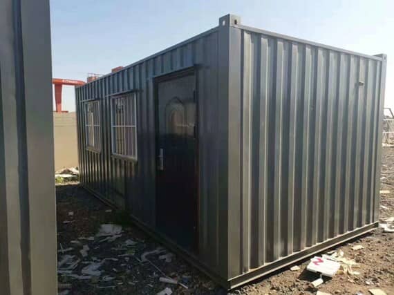 瓦楞钢板式集装箱活动板房图