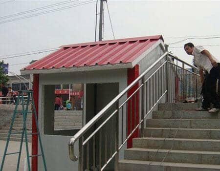5平米彩钢活动房常用于公园或景区门口做保安用房