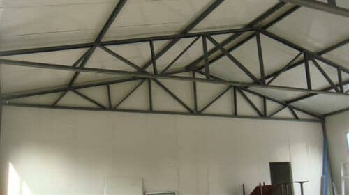 彩钢活动房顶人字梁图