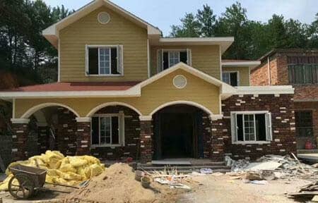 欧式金属雕花板别墅图