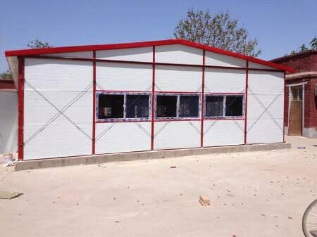 5K*18K雅致k式聚苯彩钢活动房图片