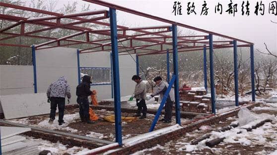 雅致活动板房内部结构图