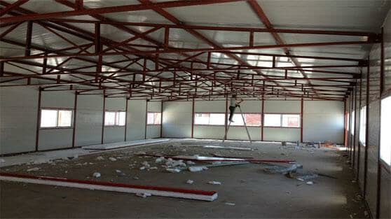 单层K式活动房室内结构图