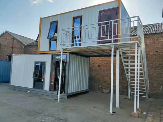 焊接钢板式集装箱活动房图