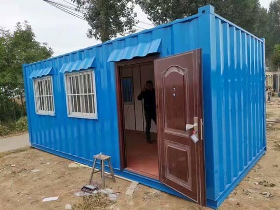 蓝色焊接式集装箱房住所图