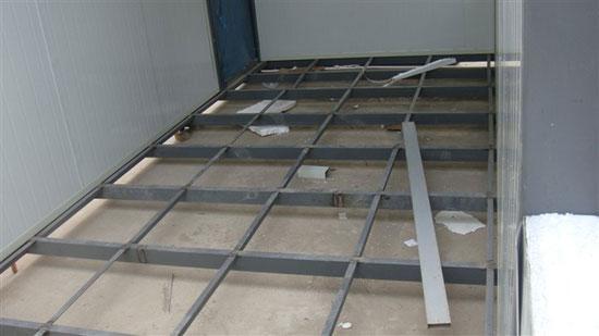 吊装式活动房底部钢架图