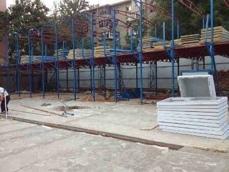 二层活动房钢骨架结构造型图