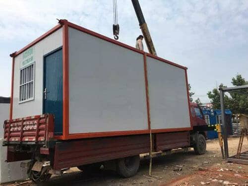 集装箱活动房吊装装车图