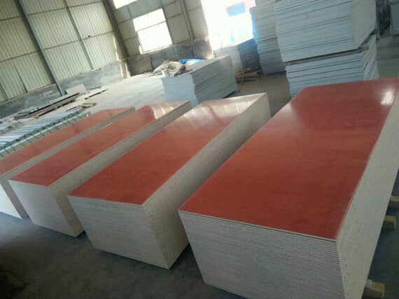 釉面红色玻镁防火地板图