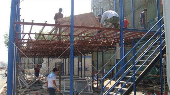 活动板房拆除地板图