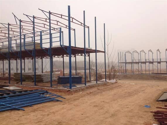 二层雅致活动房骨架图