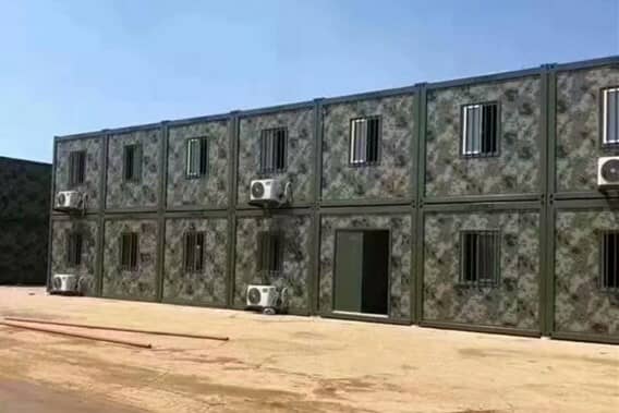 迷彩式住人集装箱房图