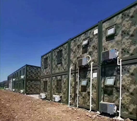 双层军营住人集装箱房图