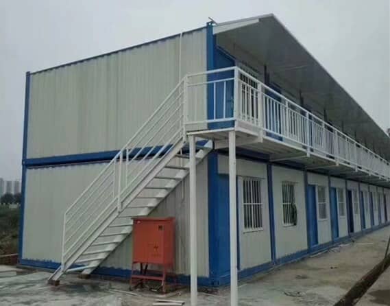 工地两层集装箱房住所图