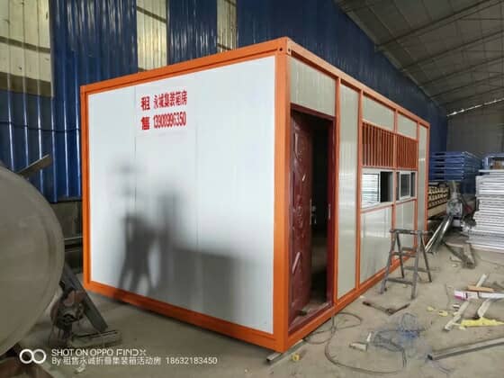住人集装箱房3米侧面图