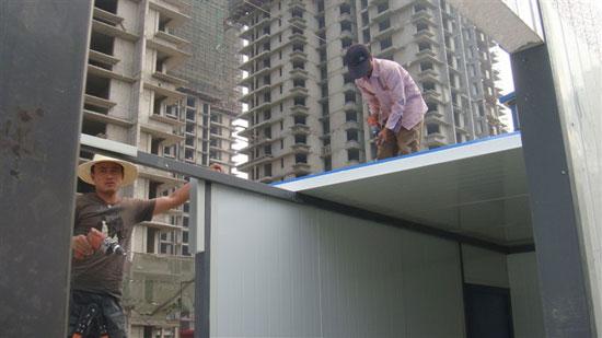 吊装式活动房顶部彩钢板图