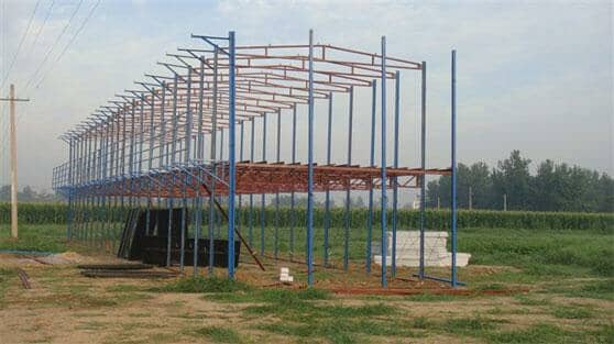 双层K式活动房框架结构图