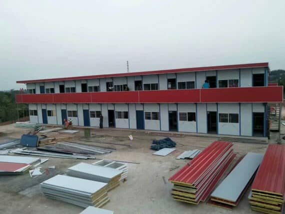 双层K式活动板房图