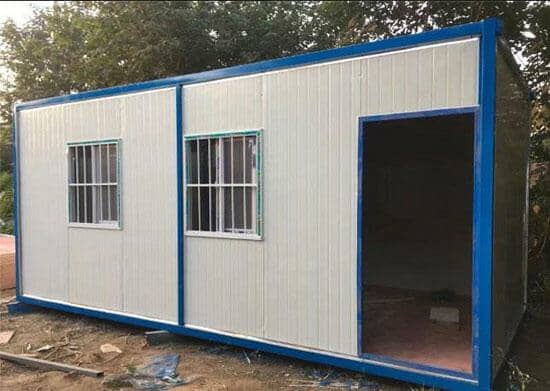 6米面开门的住人集装箱活动房图