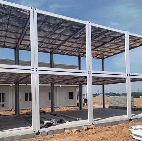 双层集装箱房住所框架结构图