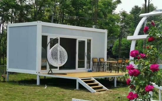 折叠集装箱活动房小卖部外形图