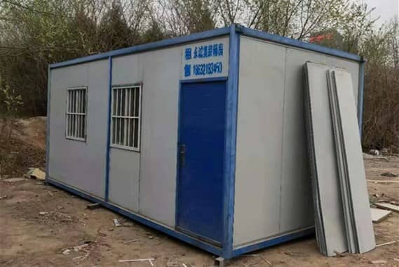 彩钢板集装箱活动房图