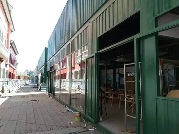 焊接式住人集装箱活动板房图