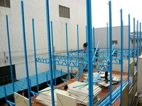 板房安装走廊支架图