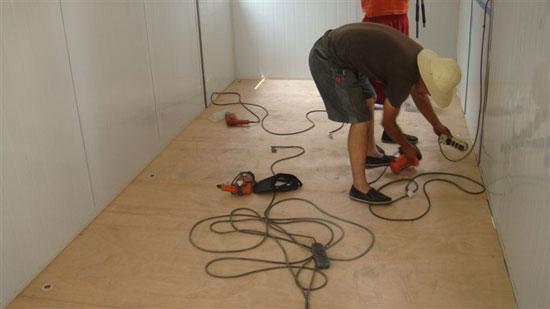 吊装式活动房室内地板图