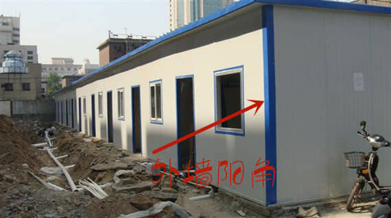 彩钢板房转角图