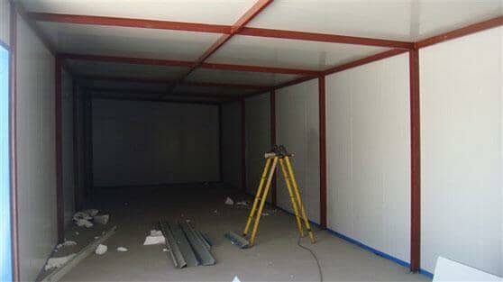 单坡彩钢活动房图