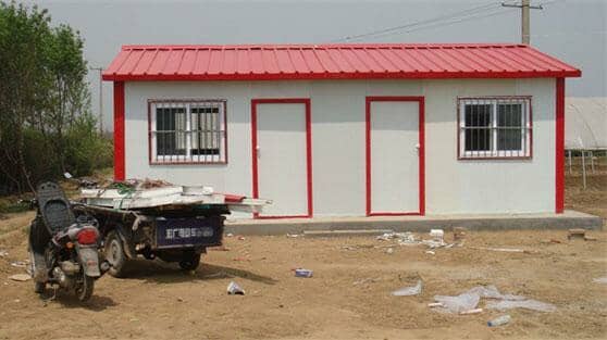 双坡彩钢活动房图